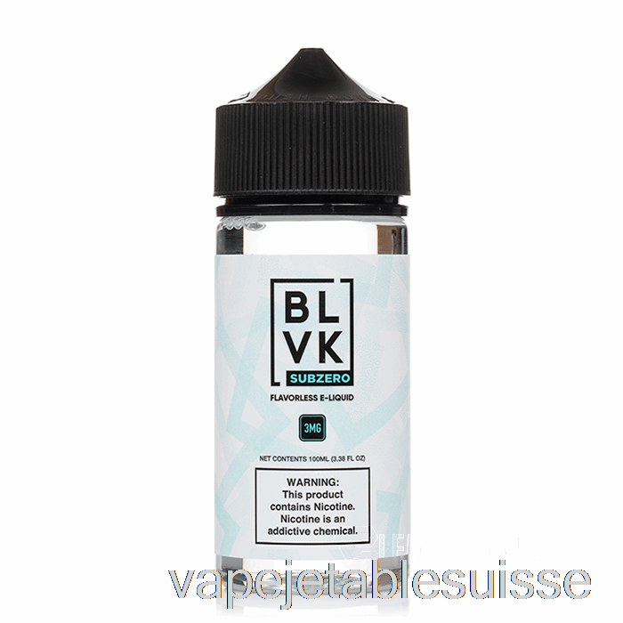 Vape Suisse Sub Zéro - Blvk - 100ml 3mg